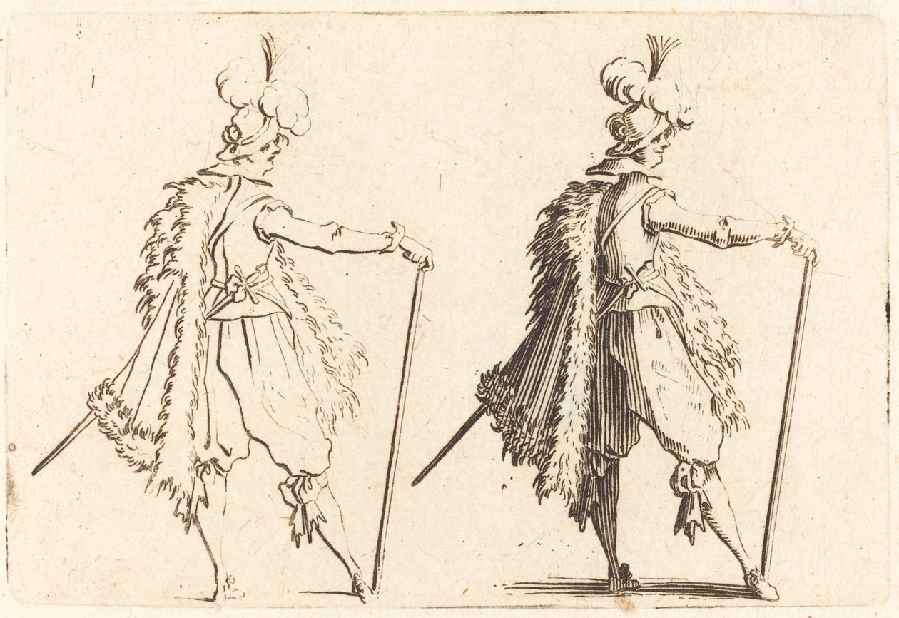 Herre med Cane af Jacques Callot