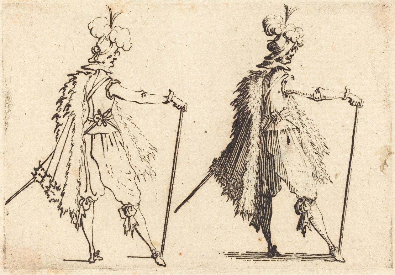 Herre med Cane af Jacques Callot