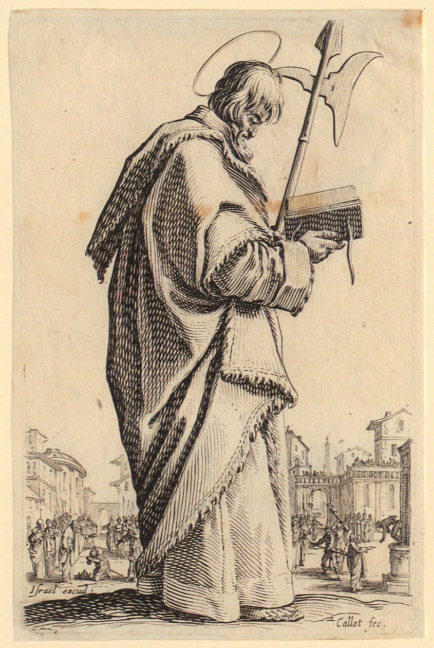 Sankt Filip, blad 11 fra serien «Jesus, de tolv apostle og Maria» af Jacques Callot