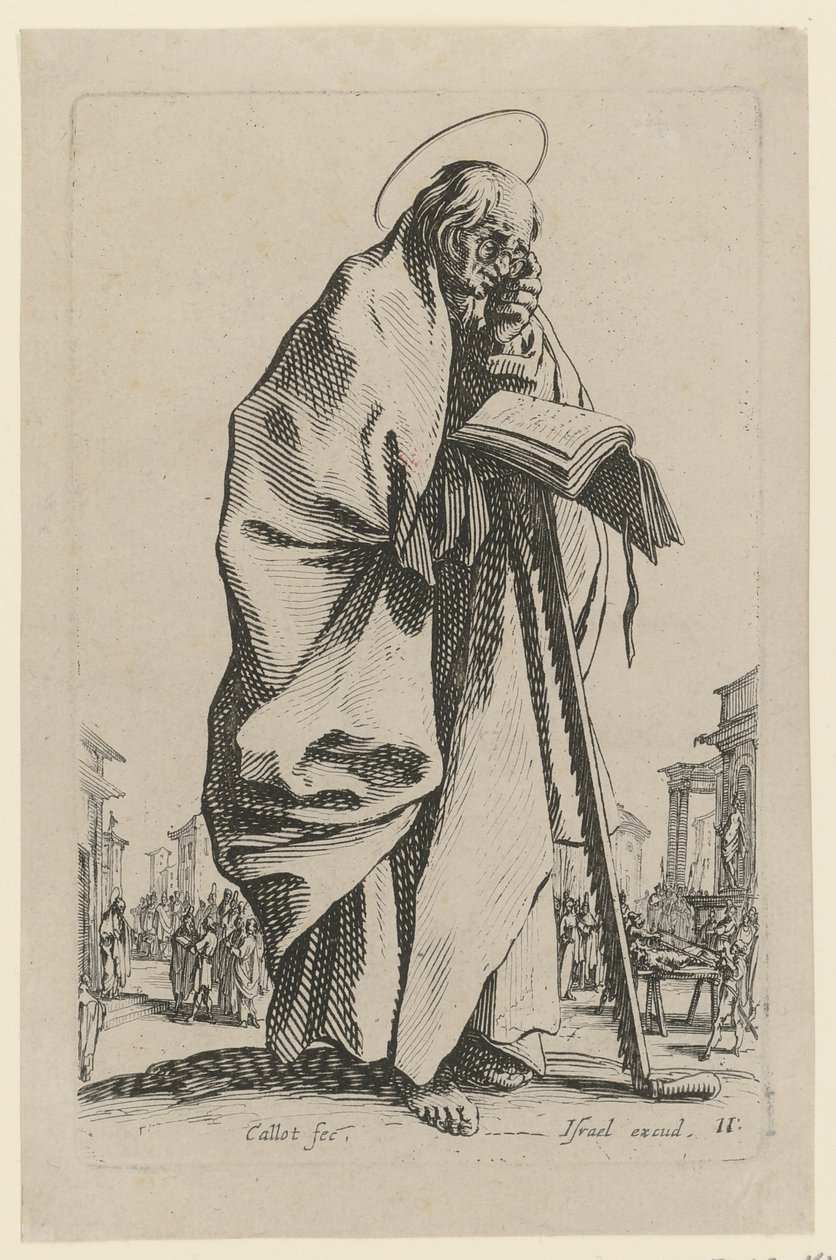 Den hellige Simon, blad 14 i serien »Jesus, de tolv apostle og Maria« af Jacques Callot