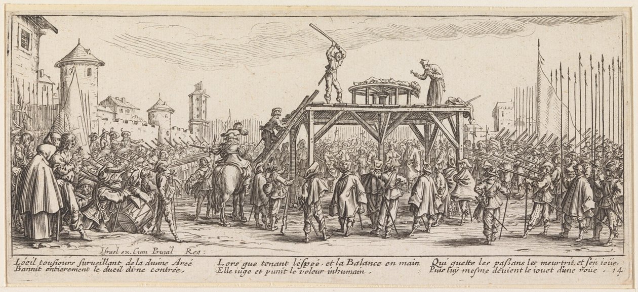 Hjulbruddet af Jacques Callot