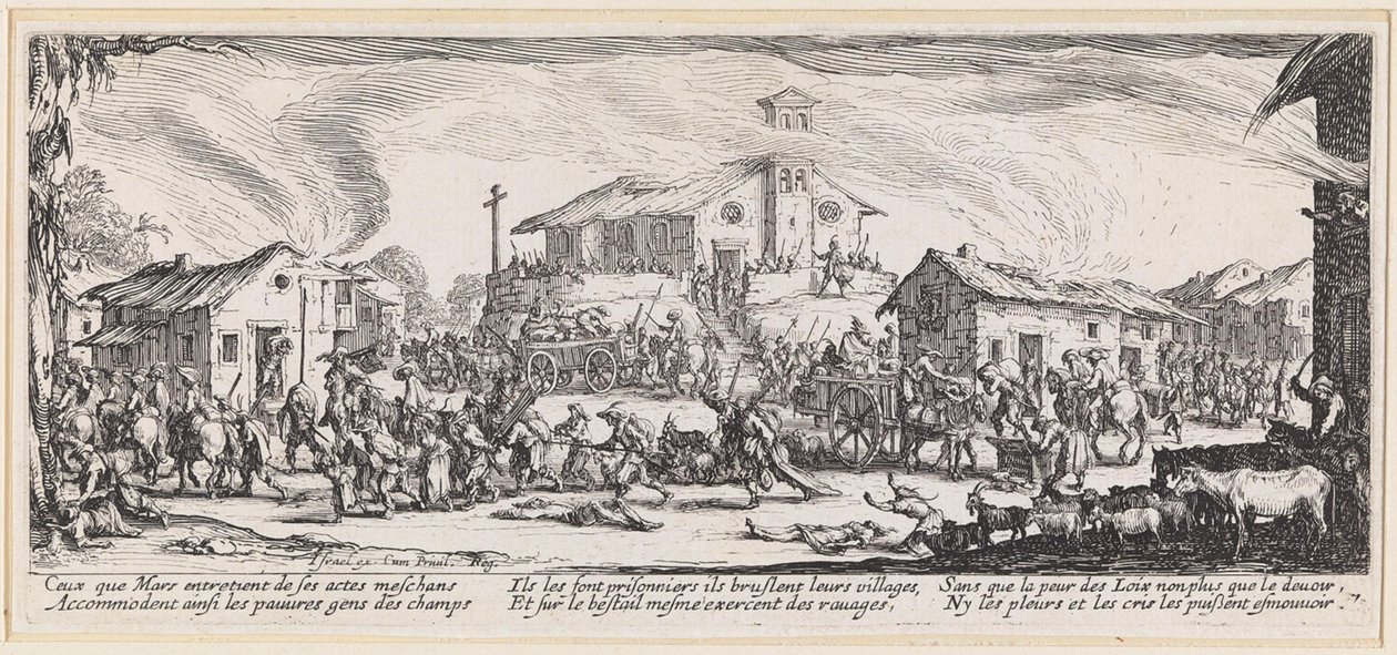Bortførelsen af byttet af Jacques Callot