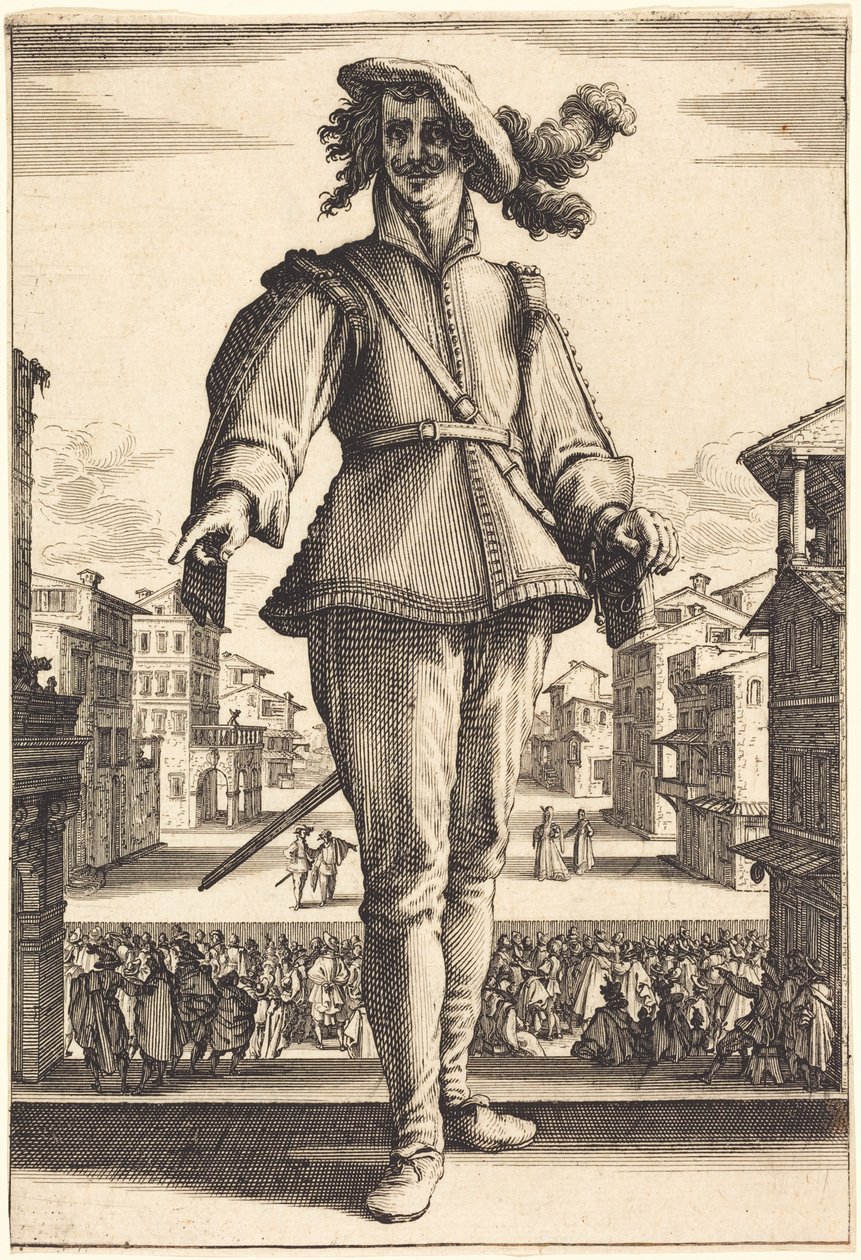 Kaptajnen, eller Den forelskede af Jacques Callot