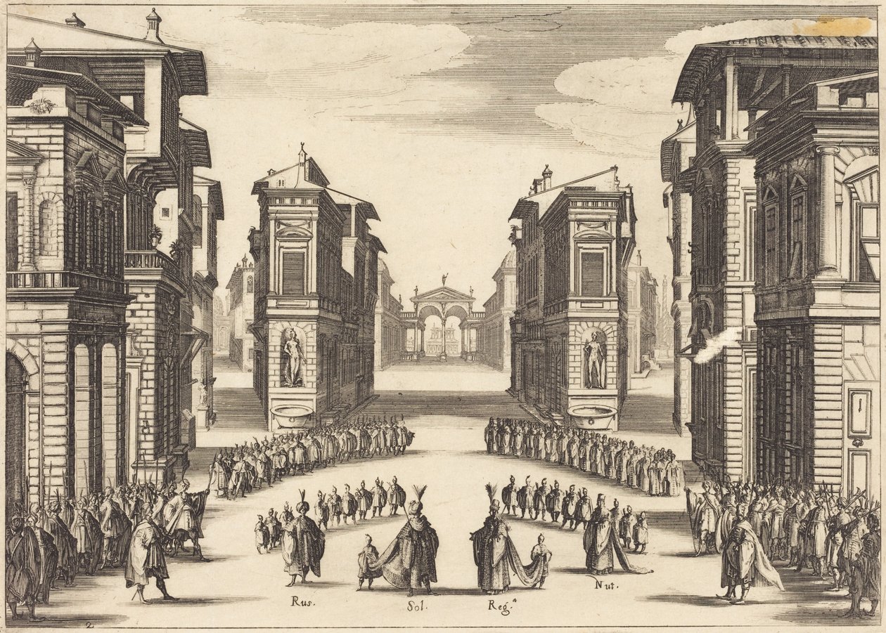 Il Solimano, akt II af Jacques Callot