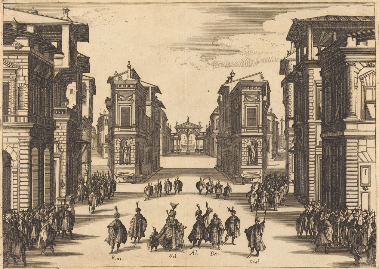 Il Solimano, akt IV af Jacques Callot