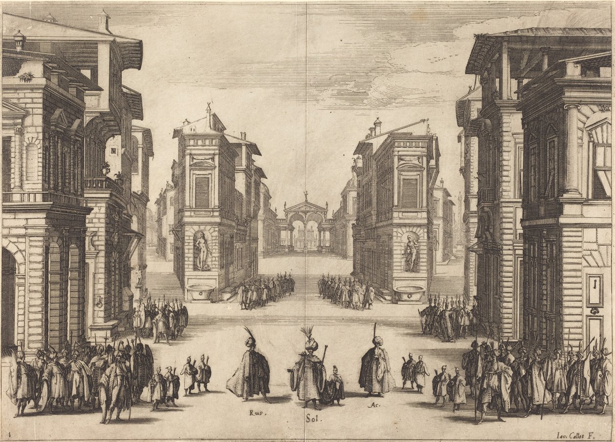 Il Solimano, akt I af Jacques Callot