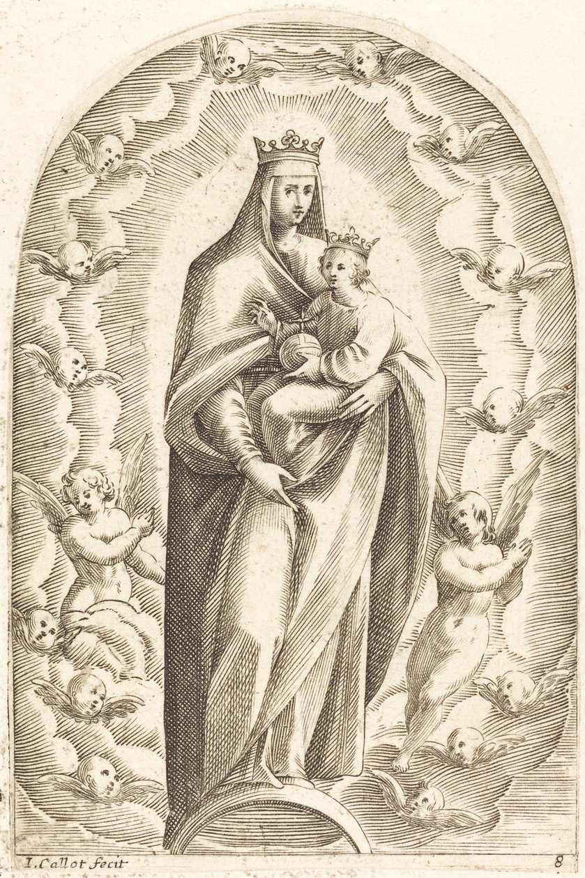 Den ubesmittede undfangelse, 16081611. af Jacques Callot