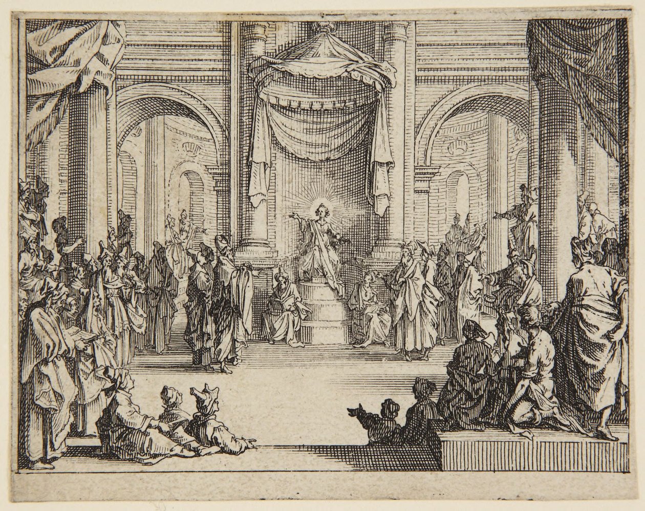 Jesusbarnet blandt de skriftkloge af Jacques Callot