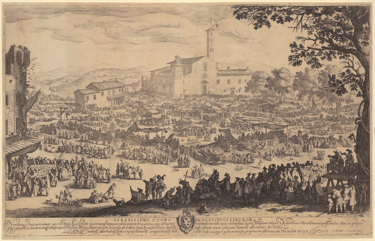 Marked i Impruneta af Jacques Callot