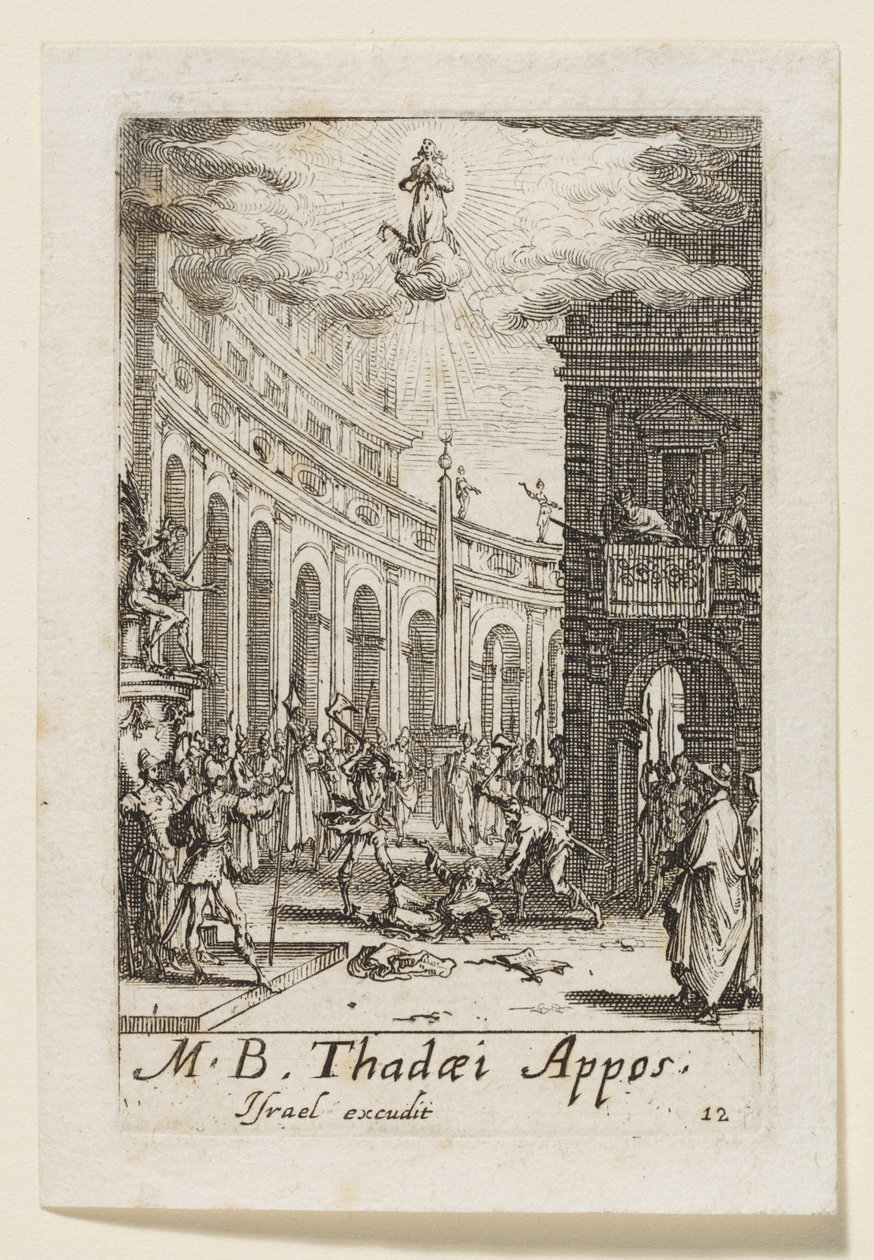 Judas apostlen (Thadaei Appos.) af Jacques Callot