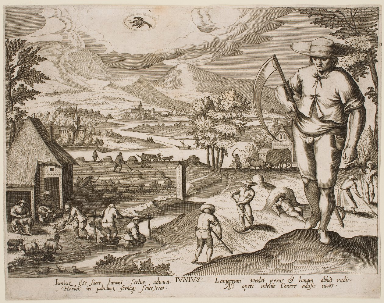 Juni, fra serien «Månederne» af Jacques Callot