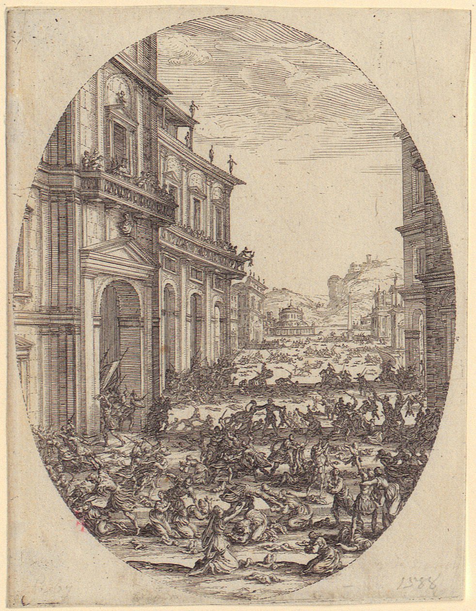 Lille havn, blad 4 fra serien «De fire landskaber» af Jacques Callot
