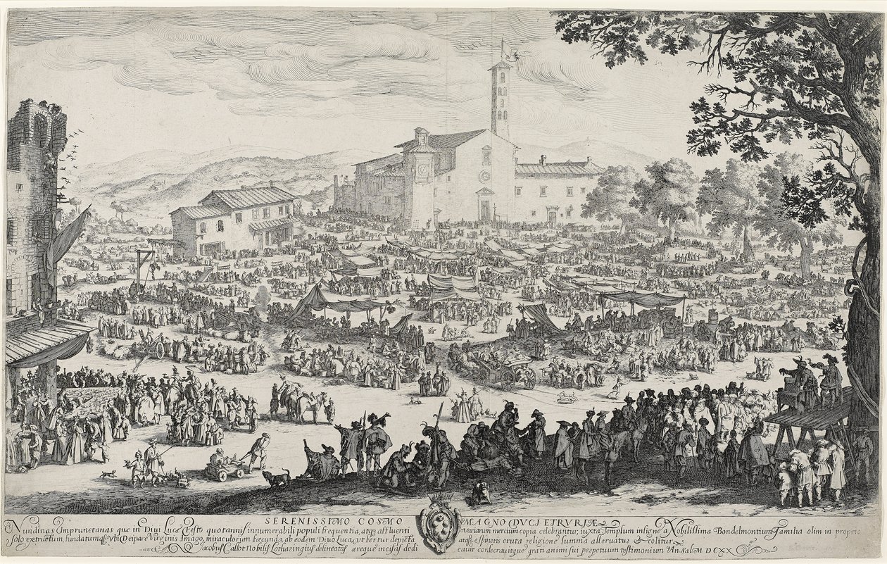 Impruneta-messen af Jacques Callot