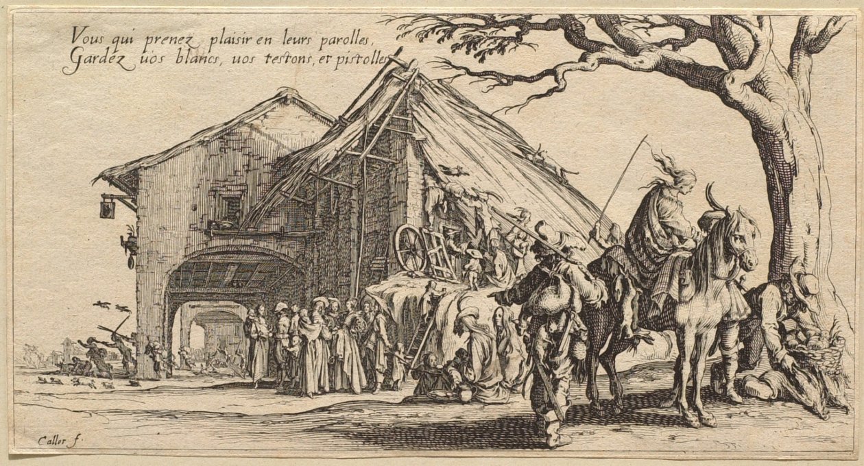 Zigøjnernes ophold: Spåmændene af Jacques Callot
