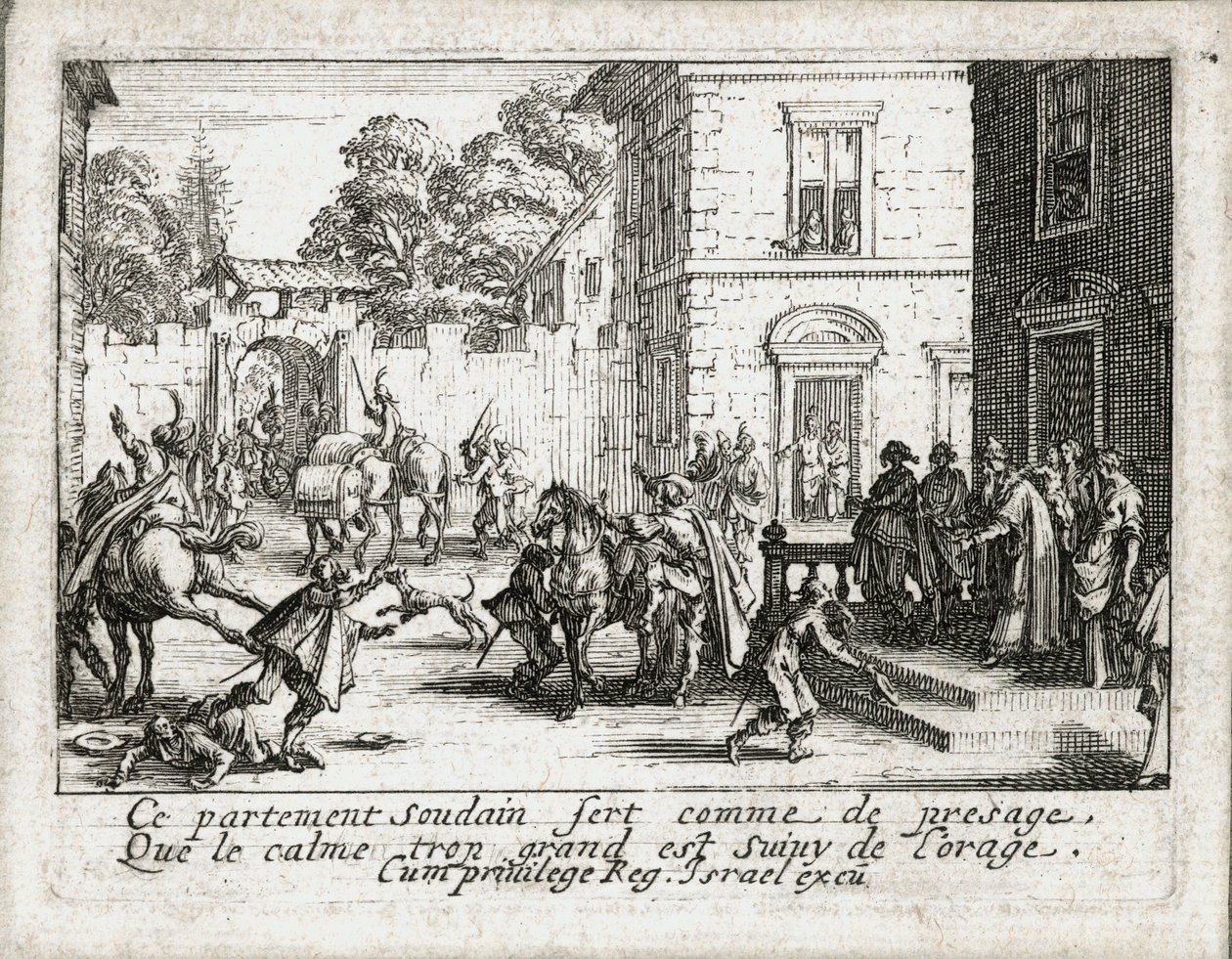 Den fortabte søns liv ... (kobberstik) af Jacques Callot