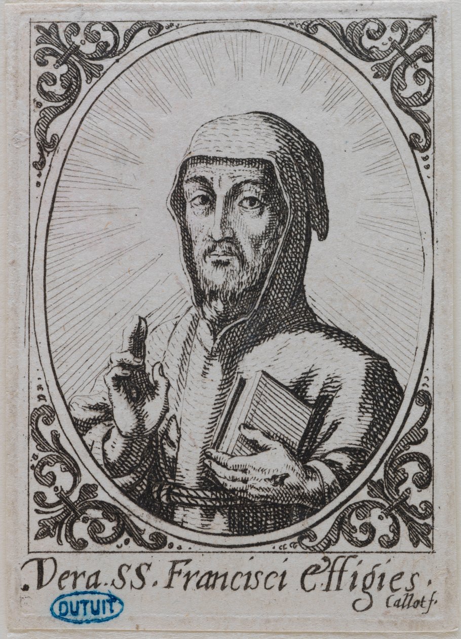Das wahre Abbild des Heiligen Franziskus (Lieure 370, Meaume 142) af Jacques Callot