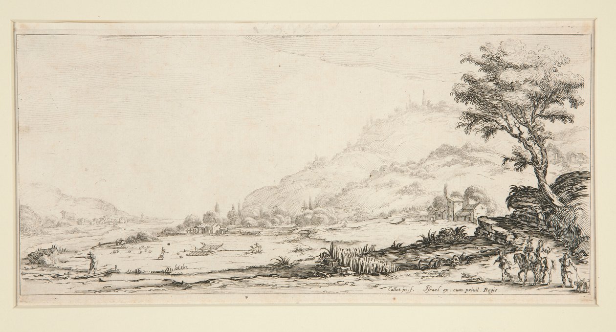 Jagtfugle, fra Landskaber for Giovanni de Medici af Jacques Callot