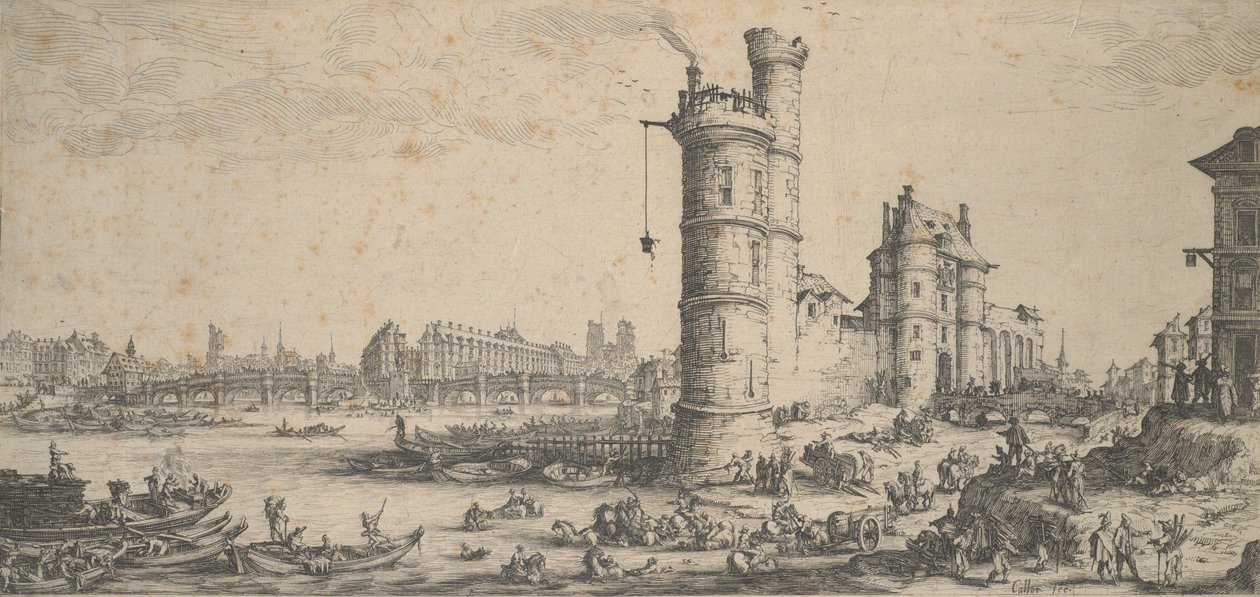 Pont Neuf, Paris af Jacques Callot