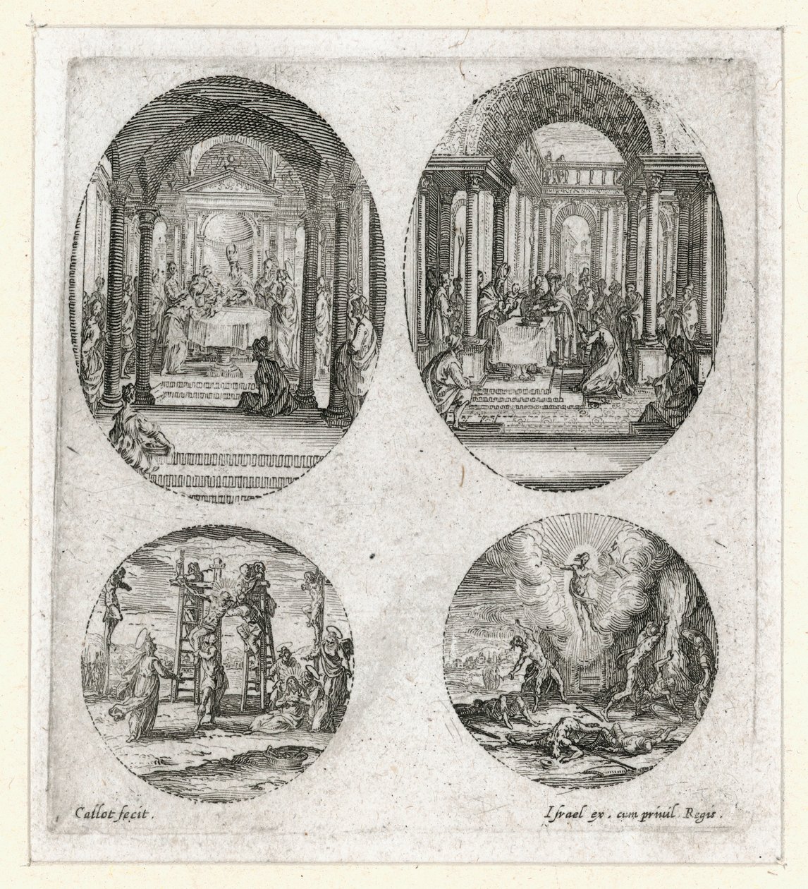 Passionens mirakler ... (kobberstik) af Jacques Callot