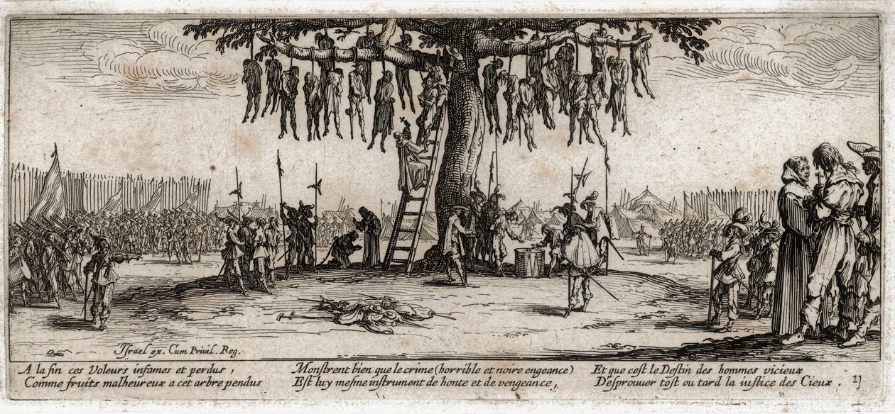 Krigens elendighed og ulykke ... (kobberstik) af Jacques Callot