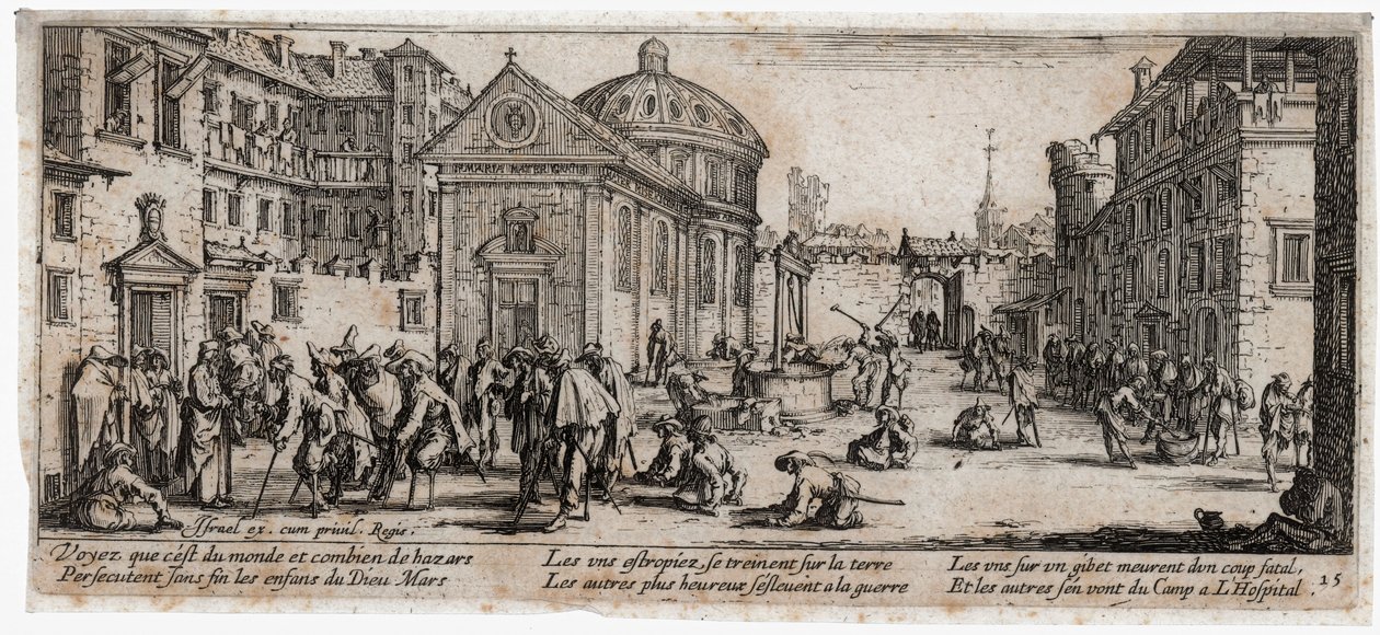 Krigens elendighed og ulykke ... (kobberstik) af Jacques Callot