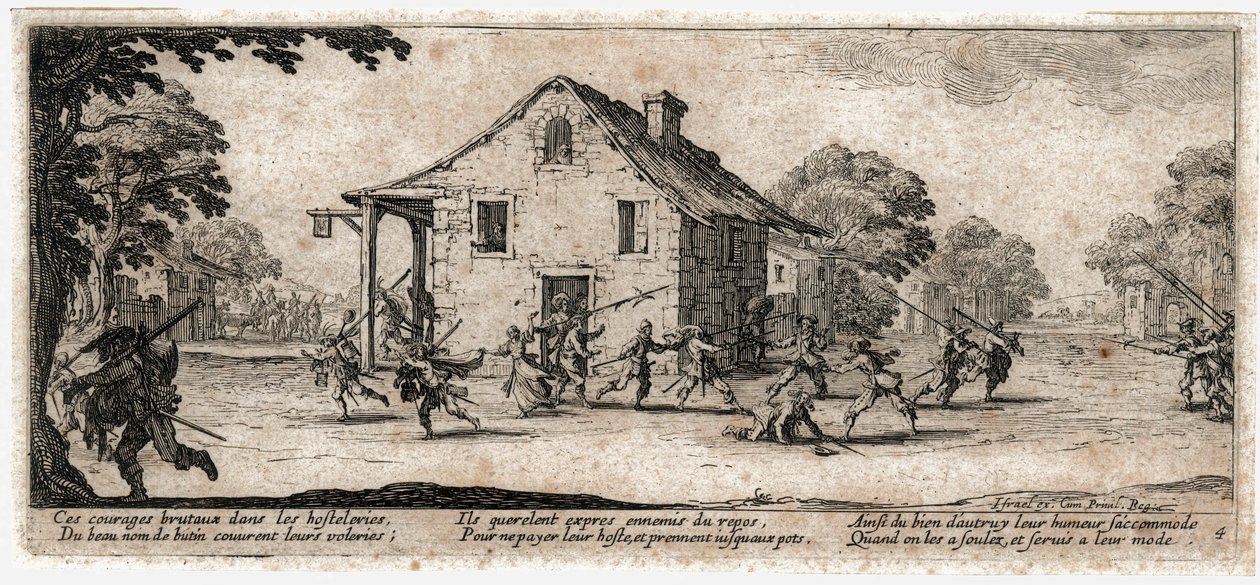 Krigens elendighed og ulykke ... (kobberstik) af Jacques Callot