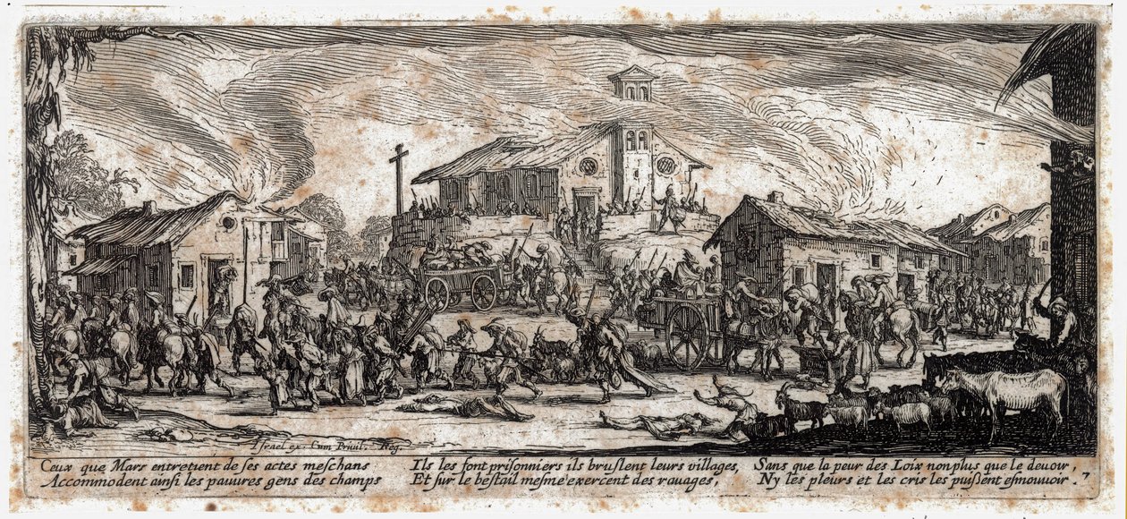 Krigens elendighed og ulykke ... (kobberstik) af Jacques Callot
