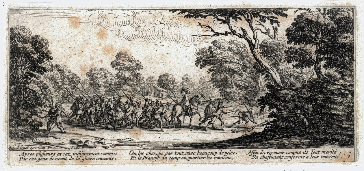 Krigens elendighed og ulykke ... (kobberstik) af Jacques Callot