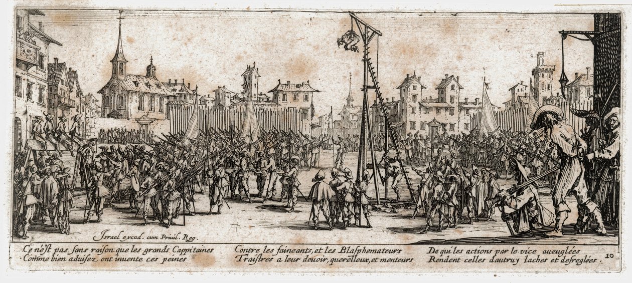 Krigens elendighed og ulykke ... (kobberstik) af Jacques Callot