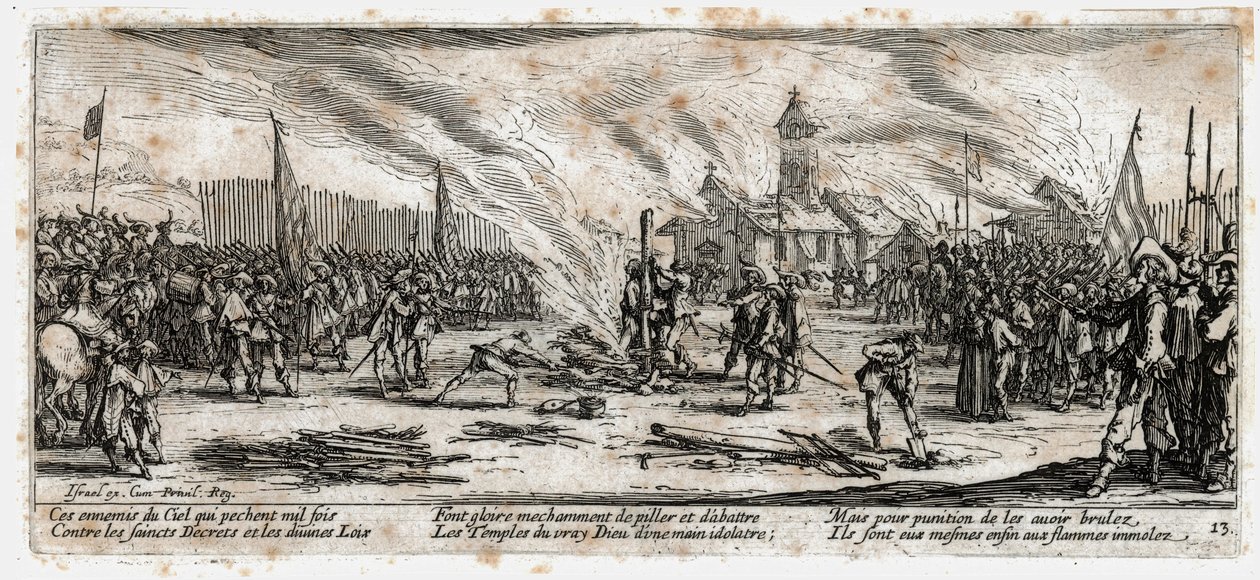 Krigens elendighed og ulykke ... (kobberstik) af Jacques Callot