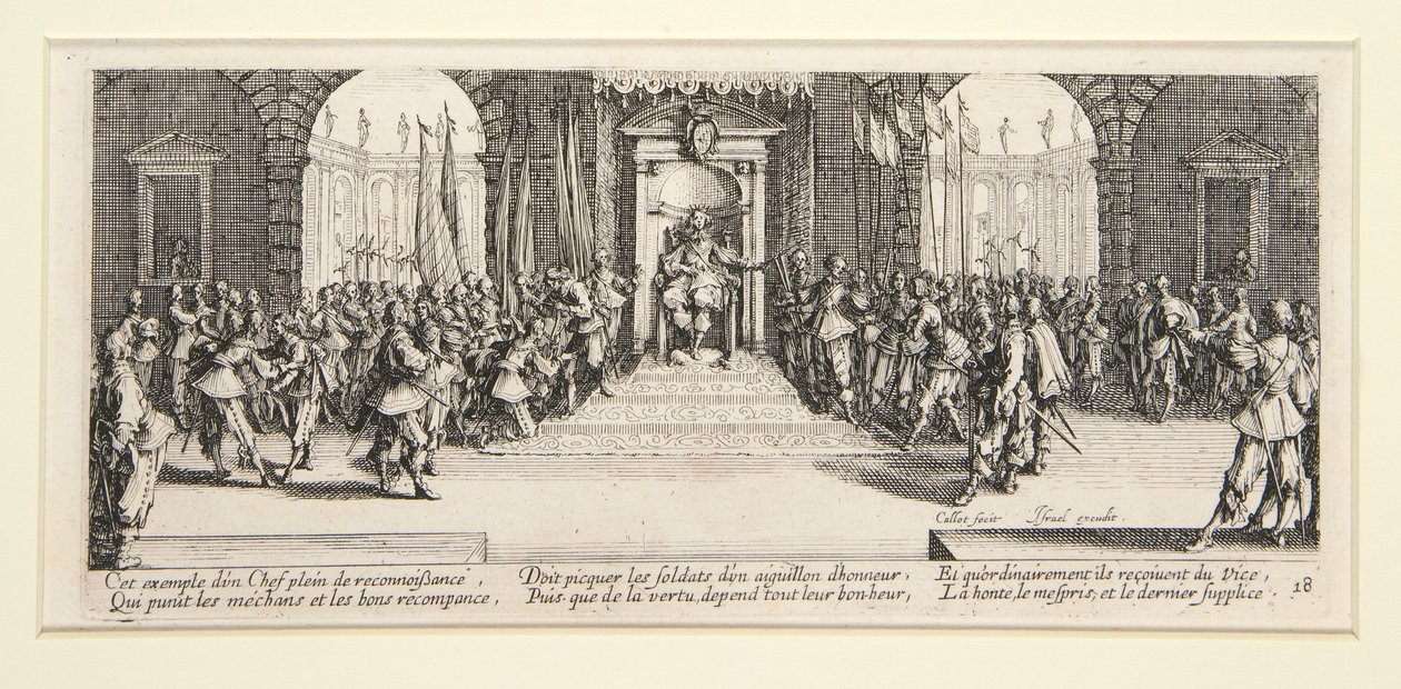 Krigens Miseries and Misfortunes - sæt med 18 raderinger af Jacques Callot