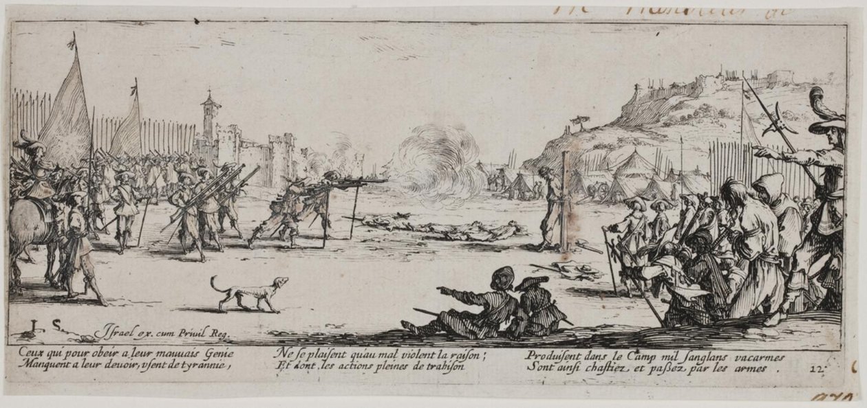 Krigens elendighed og ulykker (blad 12) af Jacques Callot