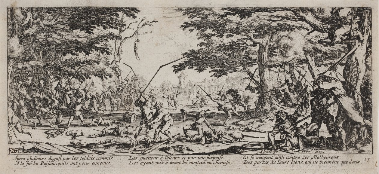 Krigens elendighed og ulykker (blad 17) af Jacques Callot
