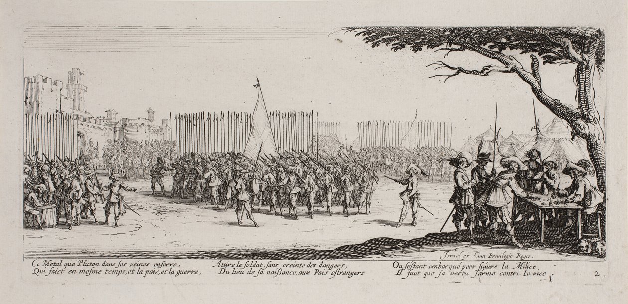 Krigens miseries and misfortunes (blade 2) af Jacques Callot