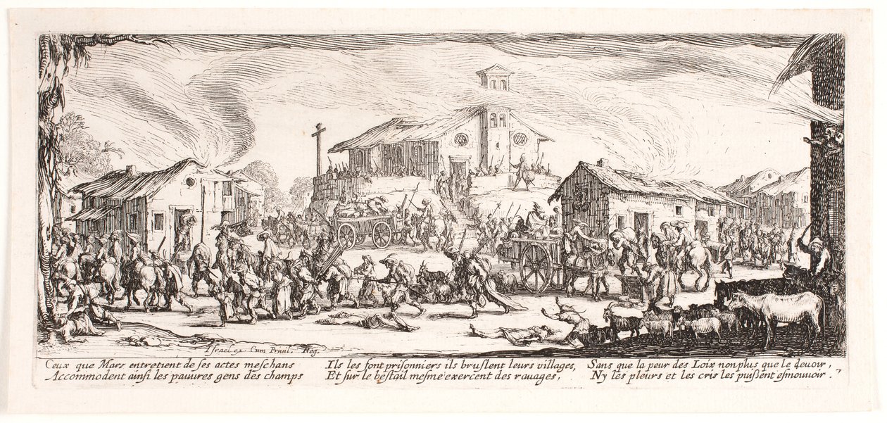 Krigens miseries and misfortunes (blad 7) af Jacques Callot
