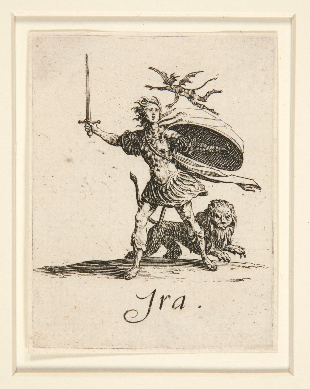 Kapitalfiskeri (de syv dødbringende synder): vrede (vrede) af Jacques Callot
