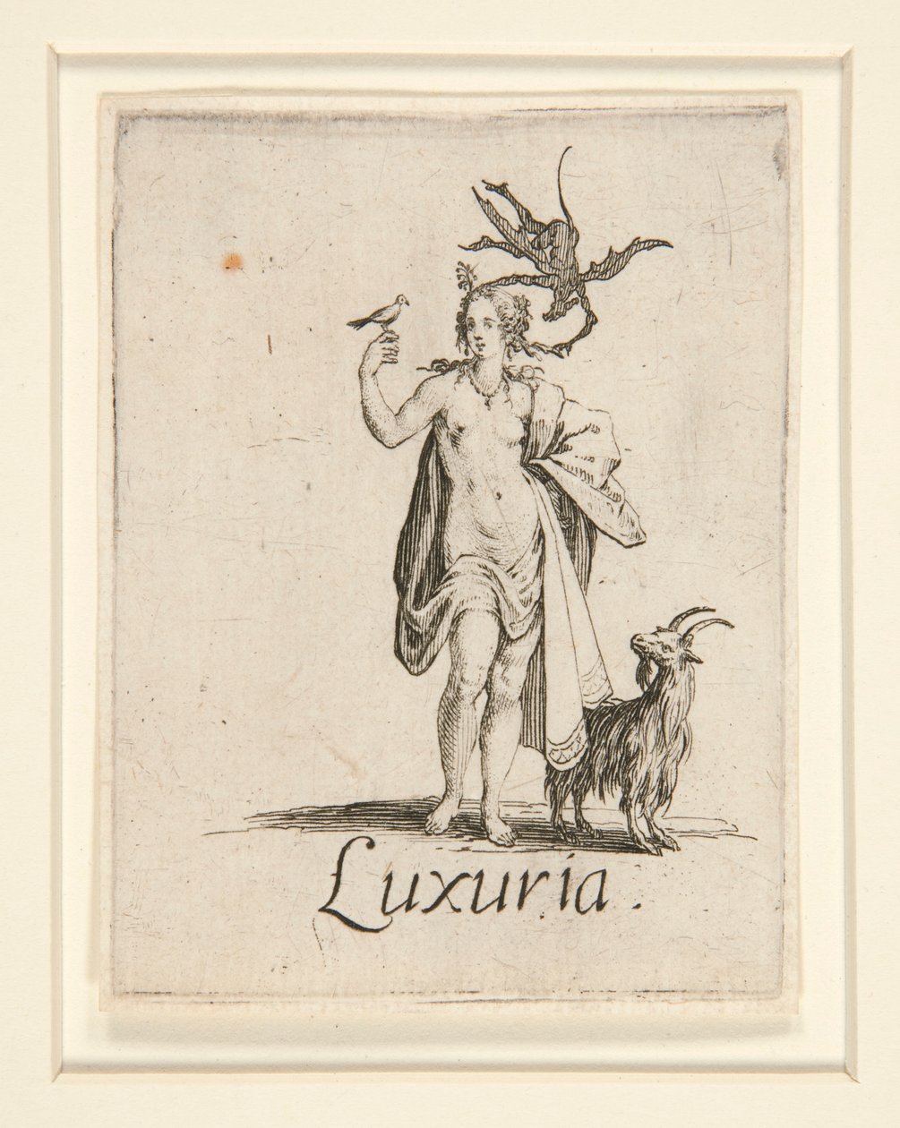 De syv dødssynder: begær af Jacques Callot