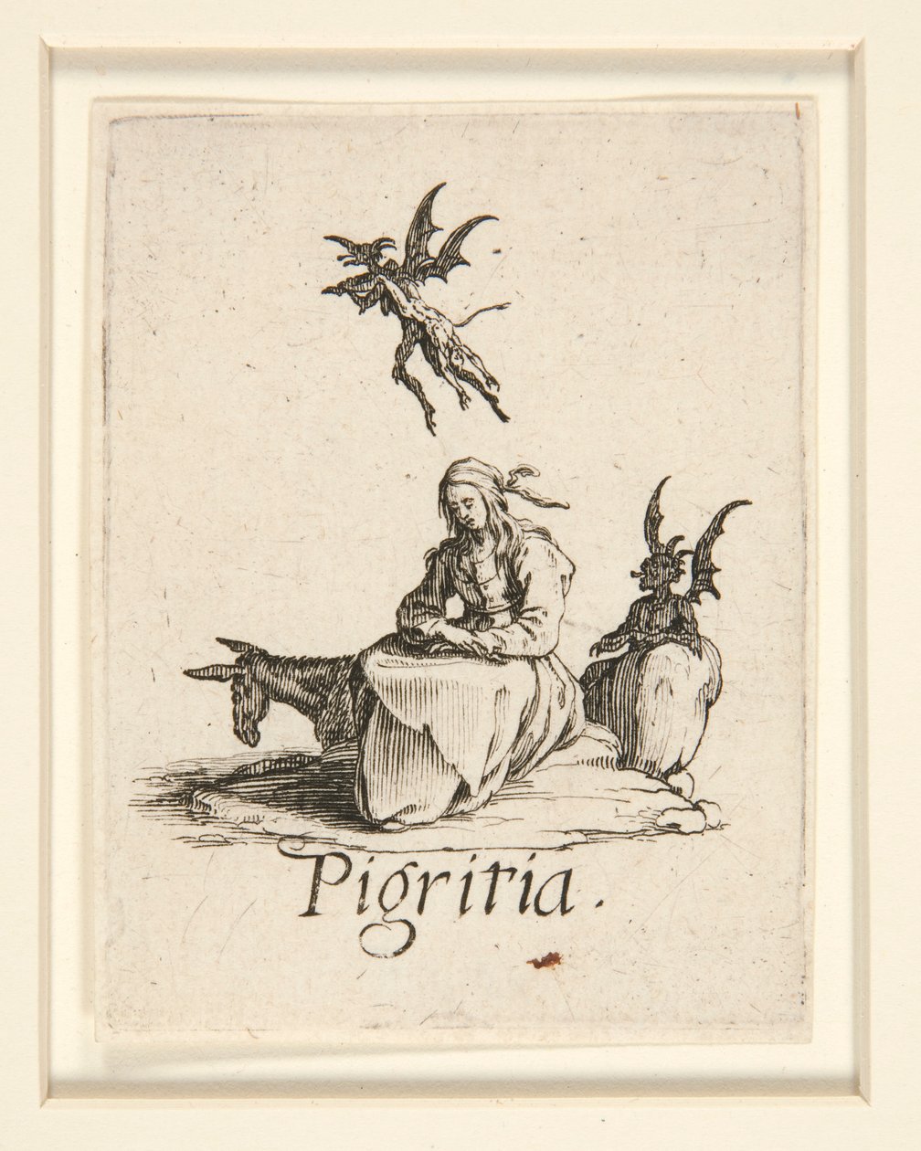 De syv dødssynder: dovendyr af Jacques Callot