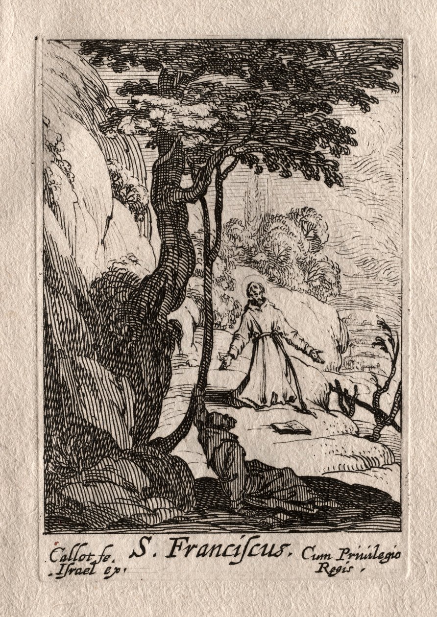 The Penitents: St. Francis. af Jacques Callot