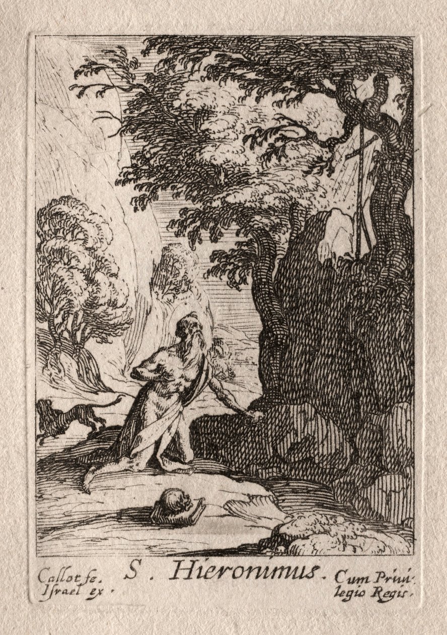 The Penitents: St. Jerome. af Jacques Callot