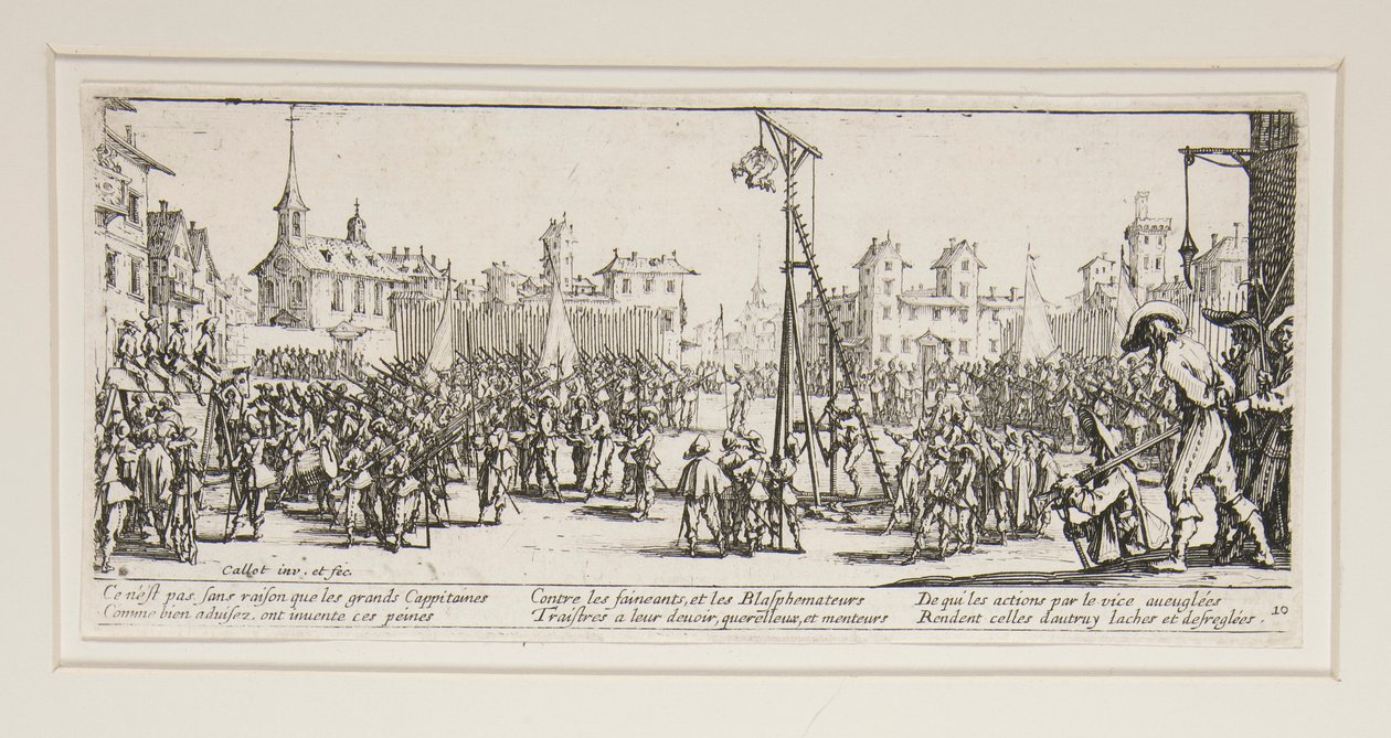 Krigens store elendighed: nr. 10 - L af Jacques Callot