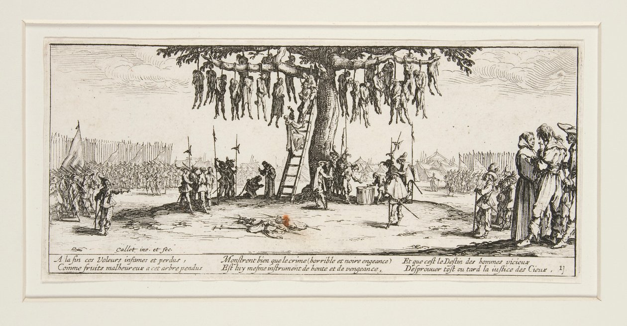 Krigens store elendighed: N. 11 - Ophængningen af Jacques Callot