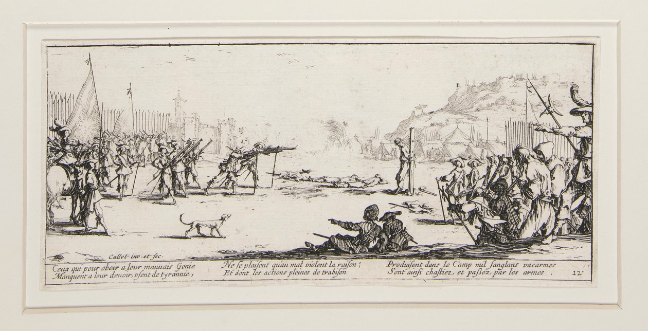 Krigens store elendighed: nr. 12 - L af Jacques Callot