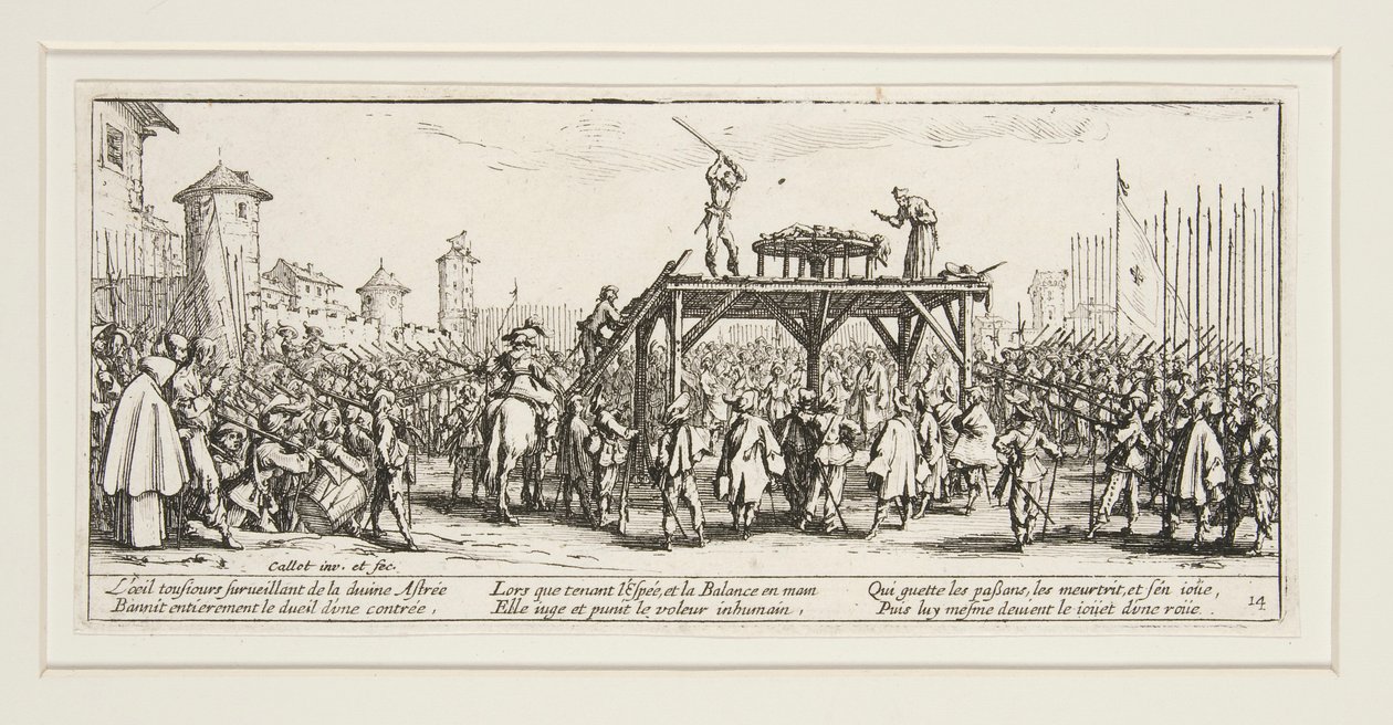 Krigens store elendighed: N. 14 - Hjulet af Jacques Callot