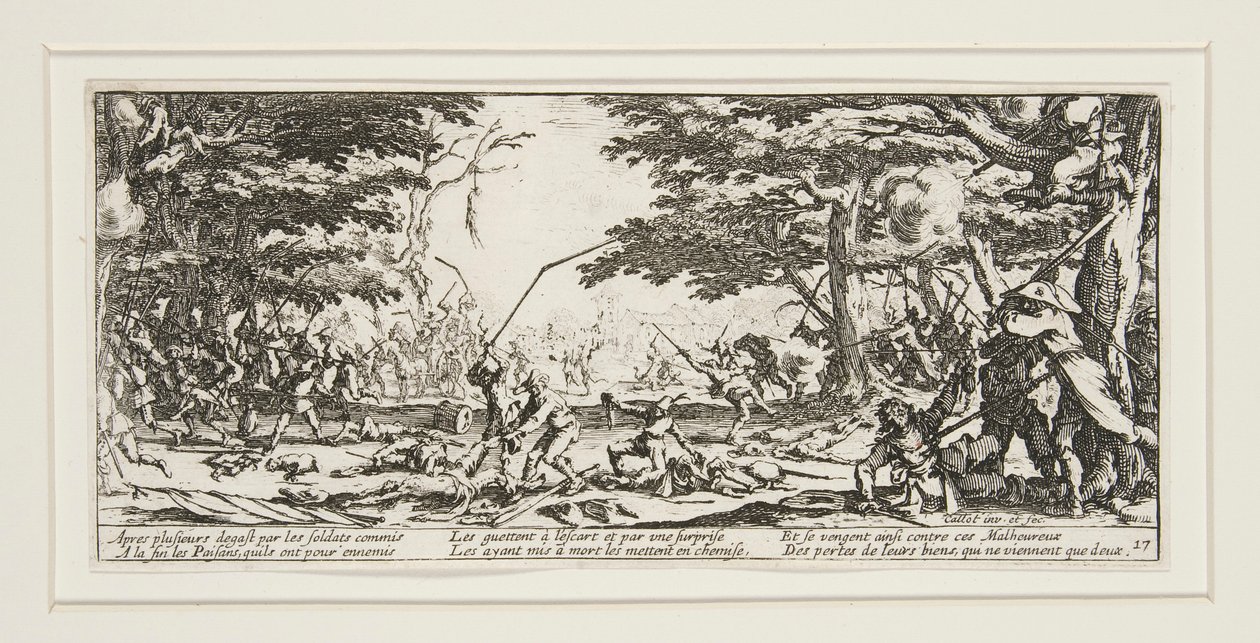 Krigens store elendighed: N. 17 - Bøndernes hævn af Jacques Callot