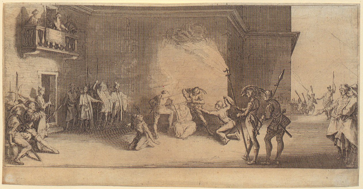 Det sidste nadver, ark 2 i serien »Den store passion« af Jacques Callot
