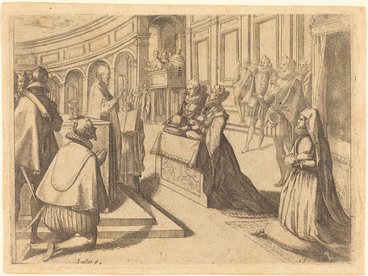 Ægteskab mellem Margaret af Østrig og Filip III af Jacques Callot
