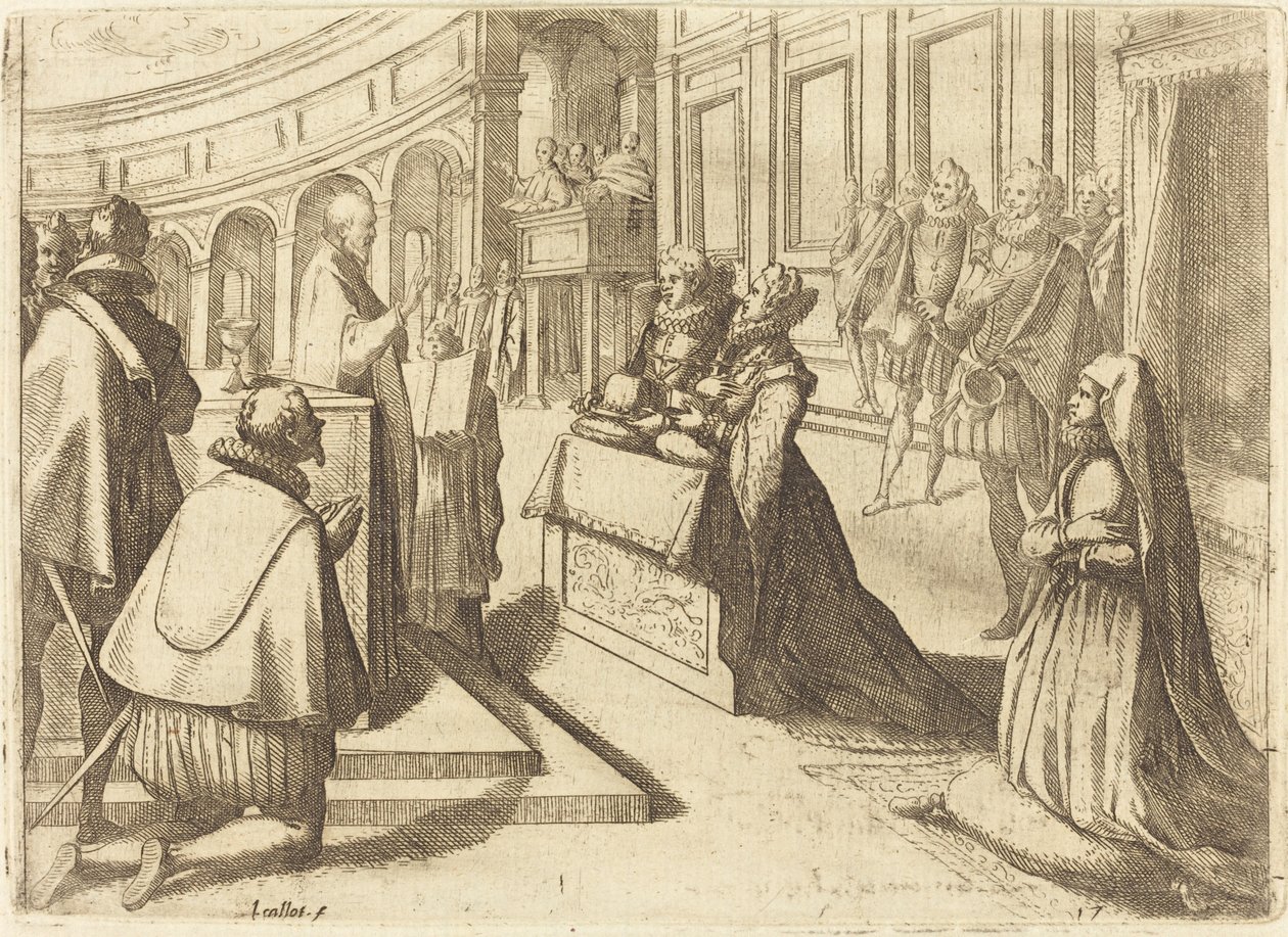 Ægteskab mellem Margaret af Østrig og Filip III af Jacques Callot