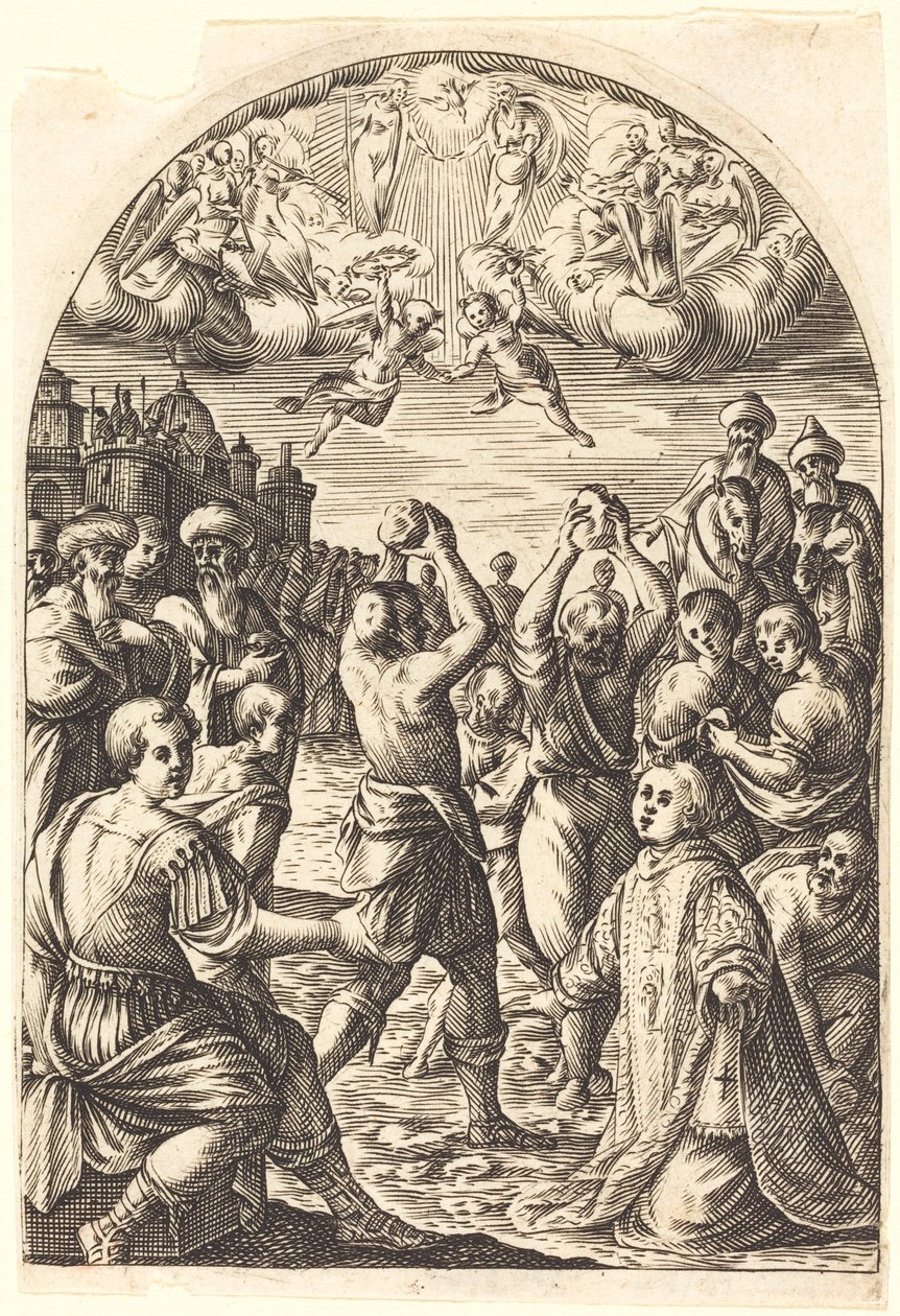 Sankt Stefans martyrium af Jacques Callot