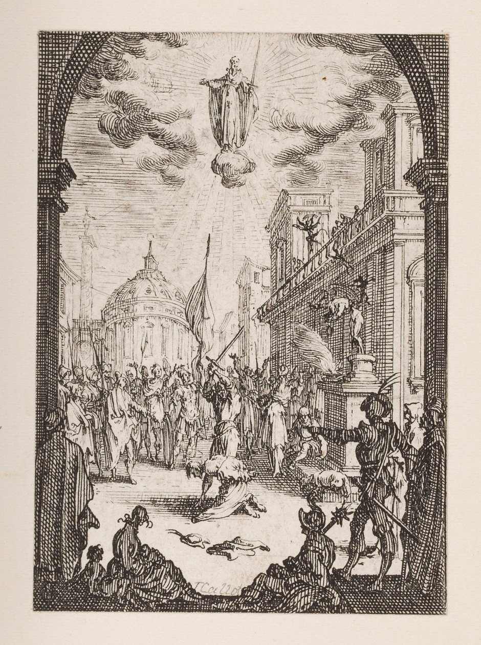 Martyrium of St. Jacques, nr.3 fra The Martyrium of the Apostles af Jacques Callot